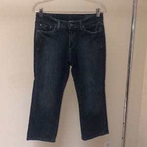 Lucky classic rider crop dark wash jeans